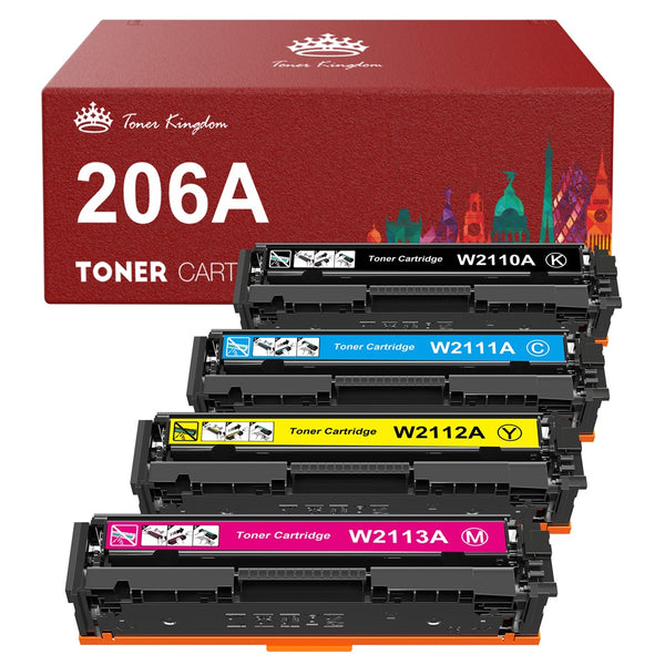 Compatible Hp 206a Color Toner Cartridges 4 Pack Combo Toner Kingdom 9930