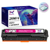 206A Toner Cartridge for HP Color Pro MFP M283fdw M283cdw M255dw Printer,Magenta,1 Pack(No Chip)