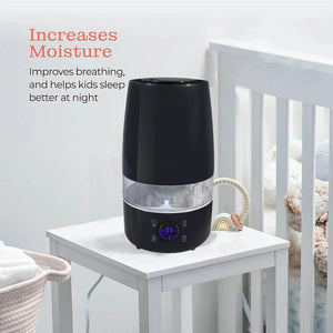 KNKA Humidifiers for Bedroom, Top Fill 4.5L Supersized Cool Mist Humidifier with Nightlight, Humidifiers for Home, Baby Nursery and Plants