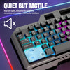 CMYBabee Gaming Keyboard and Mouse, 104 Keys Wired Mouse and Keyboard Combo, Metal Panel & Waterproof RGB Keyboard, for Mac Xbox PC Gamer, Black