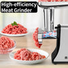 MULISOFT Meat Grinder, 2800w Max Meat Grinders for Home Use, Sausage Stuffer Maker, Food Grinder with Sausage & Kubbe Kit, 3 Plates Food Grade Stainless Steel (Black)