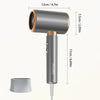 Hair Dryer for Woman, Ionic Blow Dryer with Nozzle, Professional Portable Travel Hair Dryers, Grey