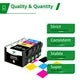 Greensky 252XL Remanufactured Ink Cartridges for Epson Printer 5-Pack