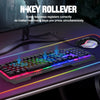 CMYBabee Gaming Keyboard and Mouse, 104 Keys Wired Mouse and Keyboard Combo, Metal Panel & Waterproof RGB Keyboard, for Mac Xbox PC Gamer, Black